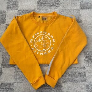 Gymshark Mustard Yellow Cropped Sweatshirt